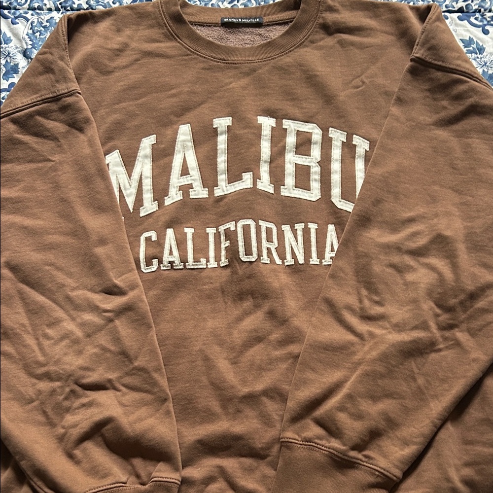 Brandy Melville Brown Crewneck Sweatshirt